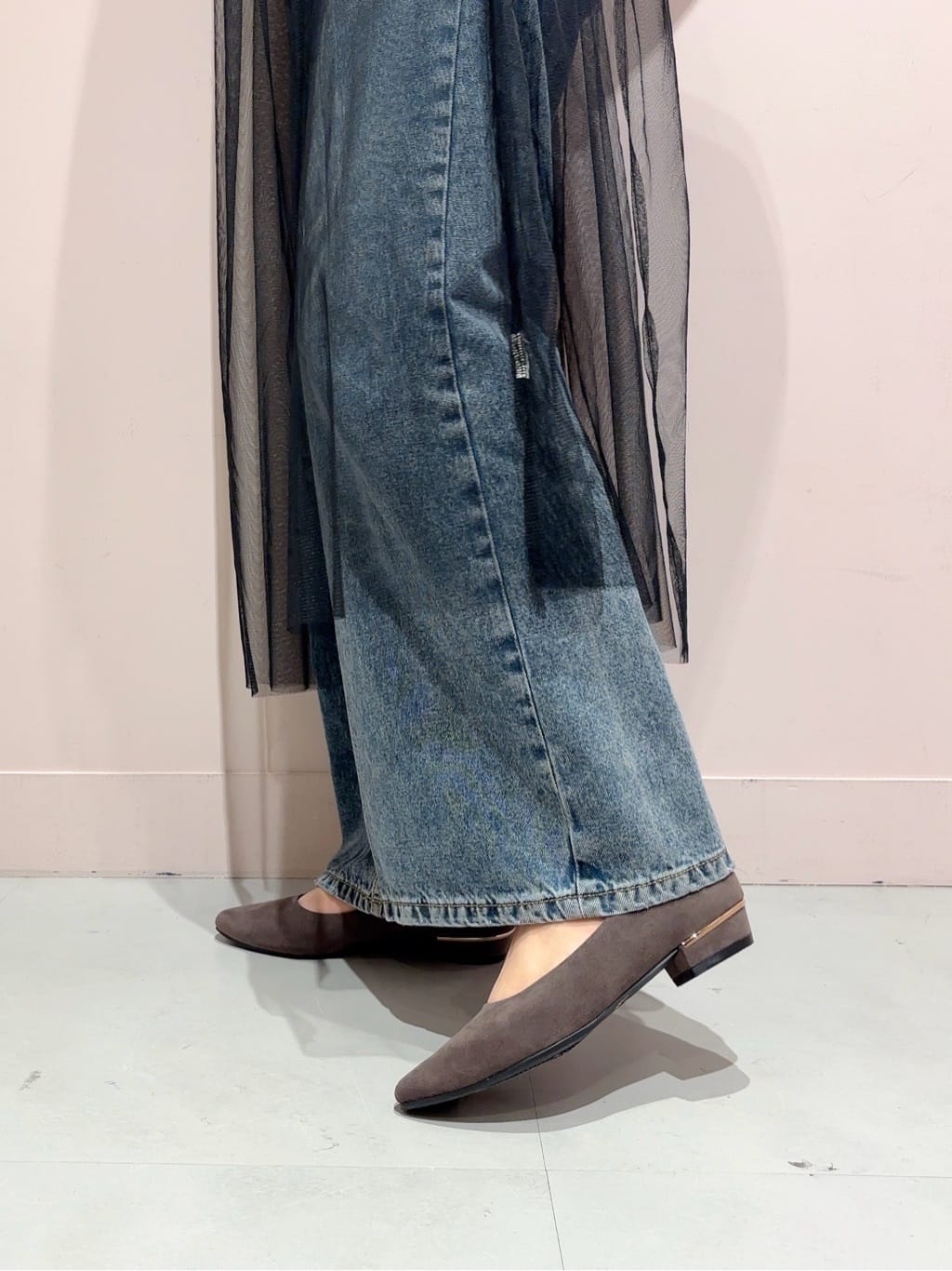 RINAさんの「ESPERANZA｜《定番》晴雨兼用クッションフラットパンプス」を使ったコーディネート