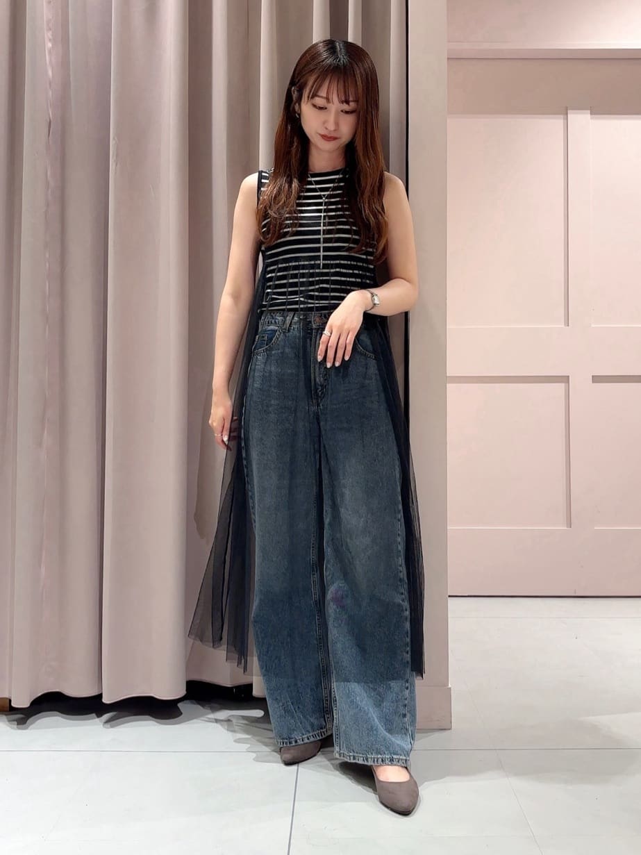 RINAさんの「ESPERANZA｜《定番》晴雨兼用クッションフラットパンプス」を使ったコーディネート