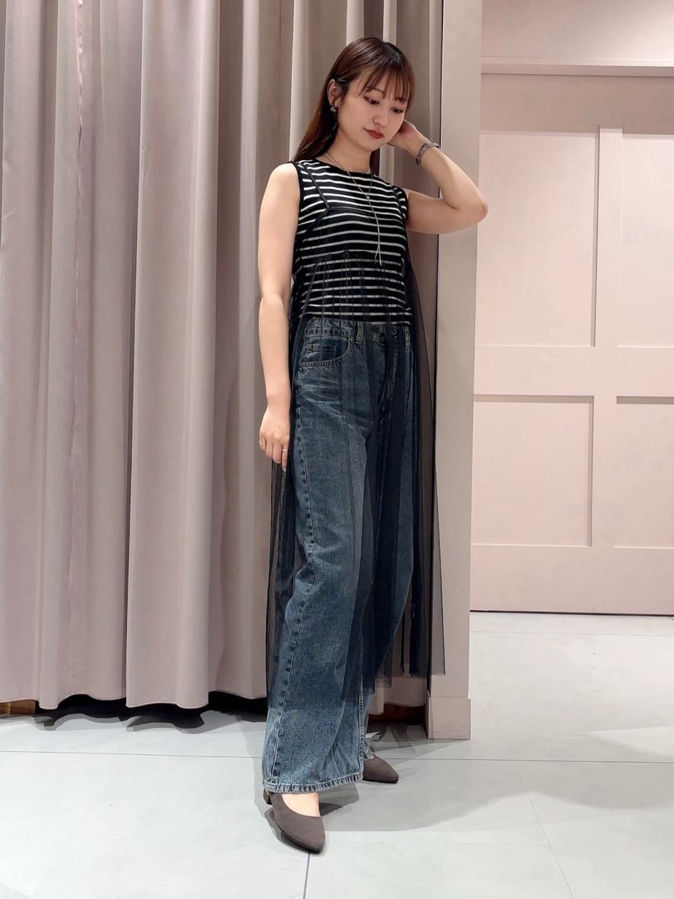 RINAさんの「ESPERANZA｜《定番》晴雨兼用クッションフラットパンプス」を使ったコーディネート