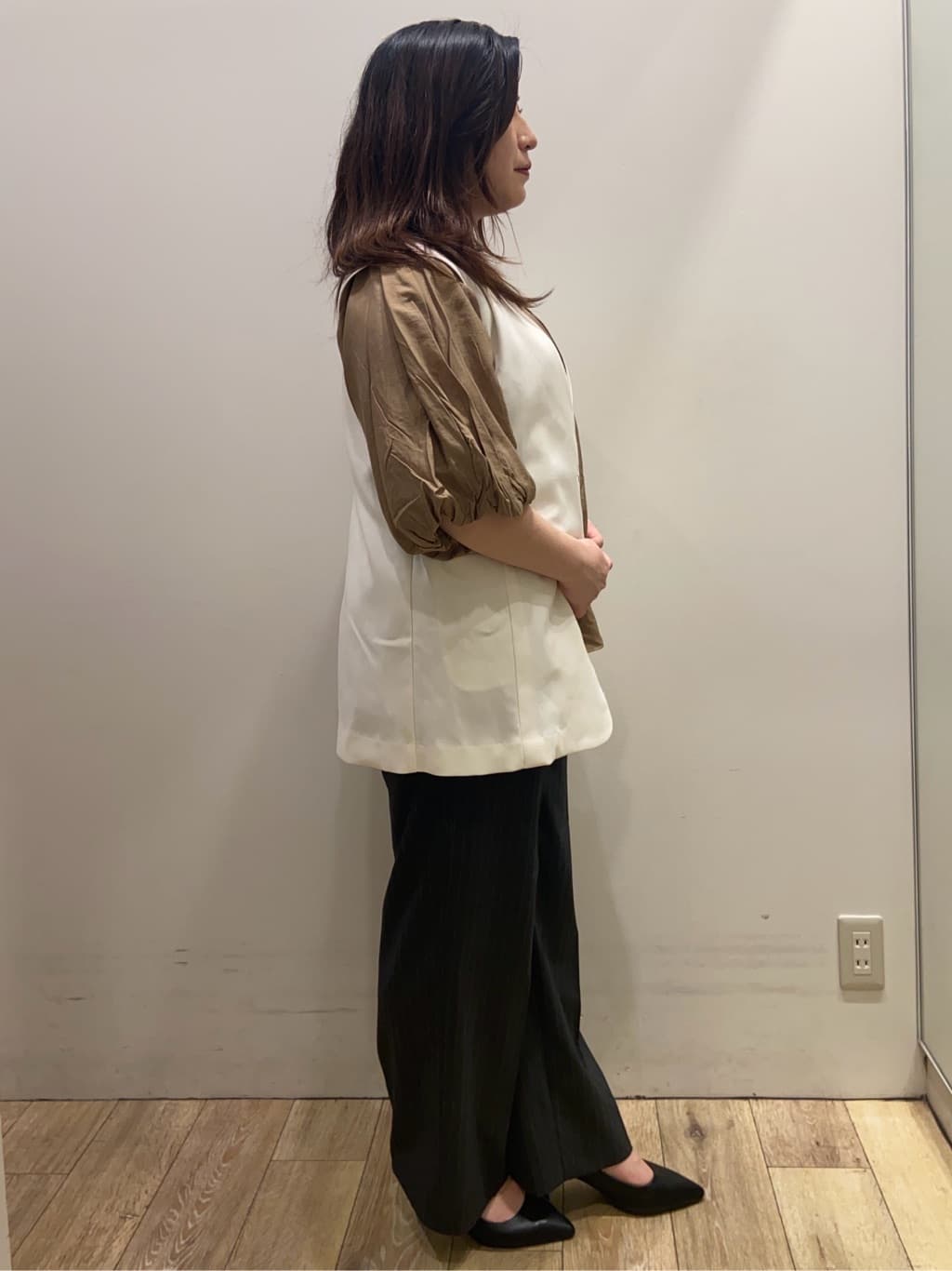 eriiiさんの「index｜【抗菌防臭加工/7cmヒール】ベーシックパンプス/通勤対応」を使ったコーディネート
