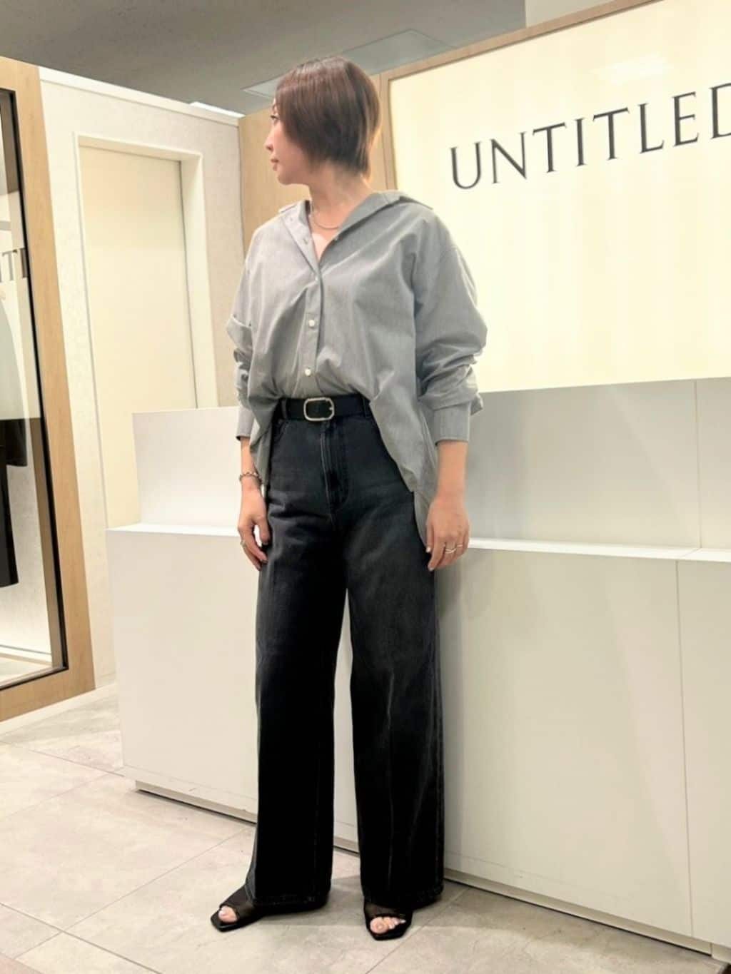 odaさんの「UNTITLED｜【古畑星夏さん着用/追加/本革/日本製】オーバルベルト30mm」を使ったコーディネート
