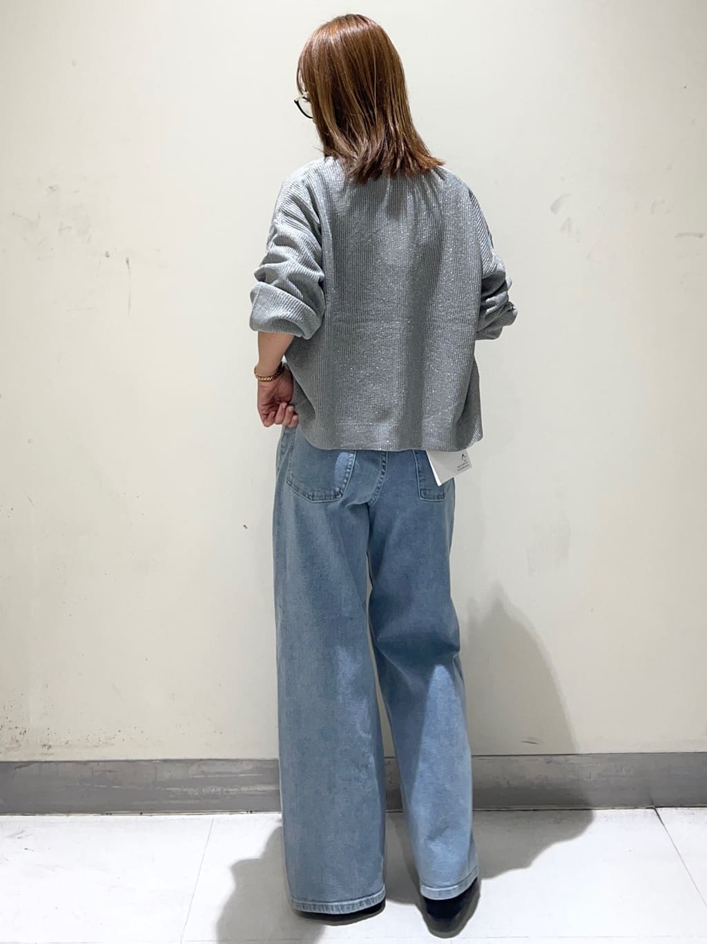 meeさんの「OPAQUE.CLIP｜ワイドストラップリブキャミソール【ストレッチ／洗濯機洗い可】」を使ったコーディネート