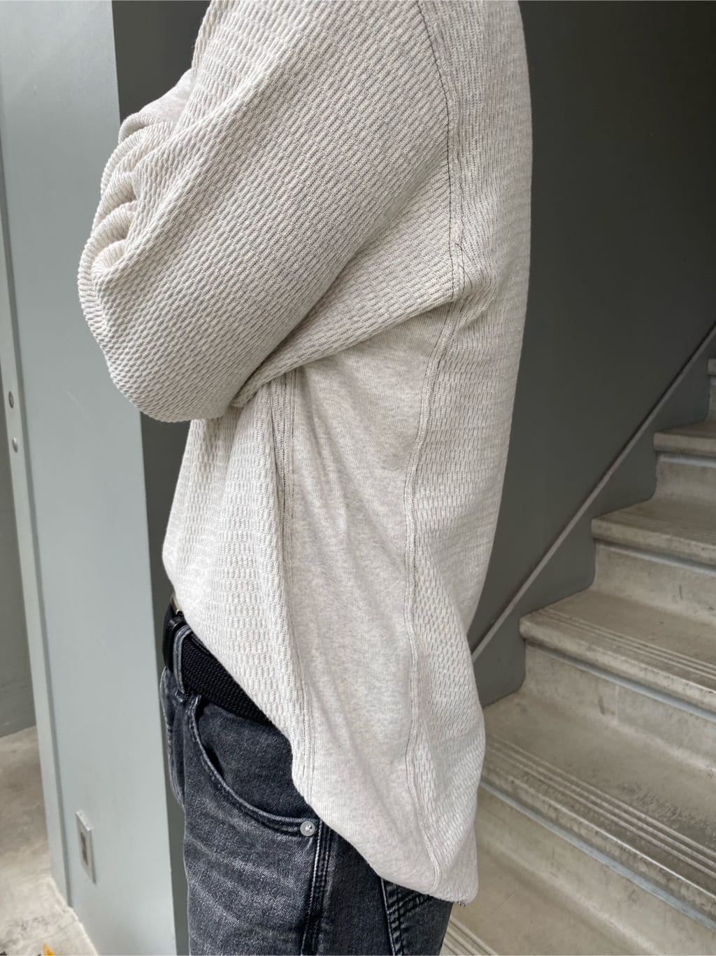 hazuさんの「TAKEO KIKUCHI｜【モンスターストレッチ】日本製 ウォッシュド デニムパンツ」を使ったコーディネート