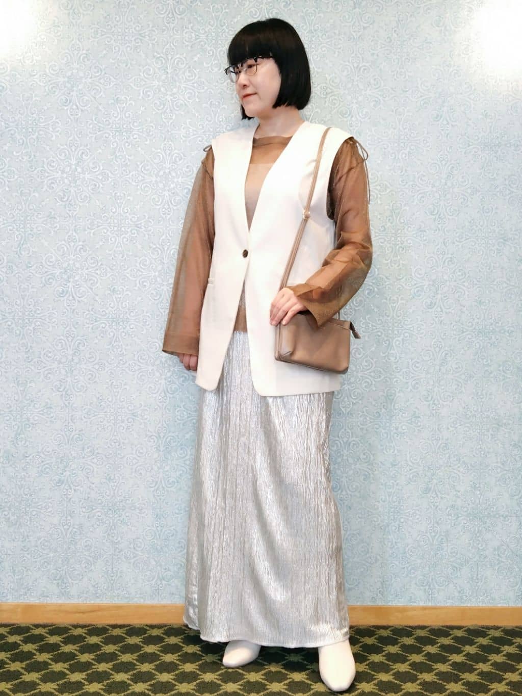 みいさんの「index｜ワイドストラップリブキャミソール【ストレッチ／洗濯機洗い可】」を使ったコーディネート