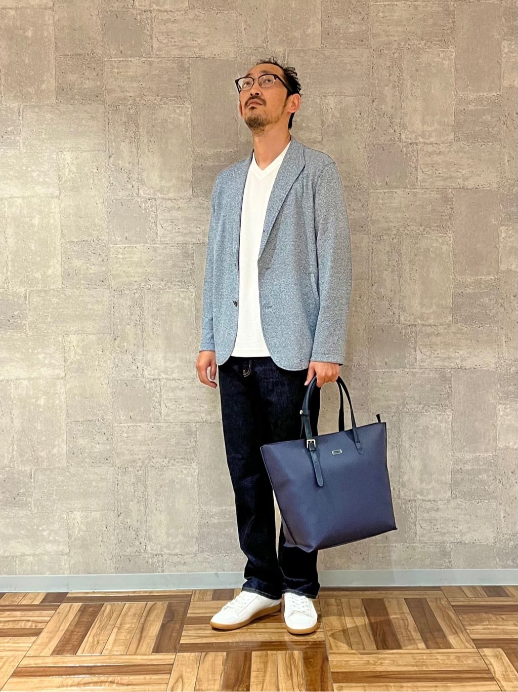 セッキーさんの「TAKEO KIKUCHI｜【モンスターストレッチ】日本製 ワンウォッシュ デニムパンツ」を使ったコーディネート