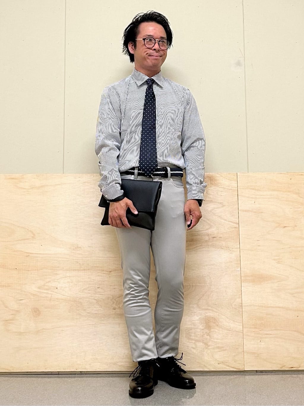 KENJI Iさんの「THE SHOP TK｜2WAYクラッチバッグ【冠婚葬祭/ビジネス/セレモニー/パーティー】」を使ったコーディネート
