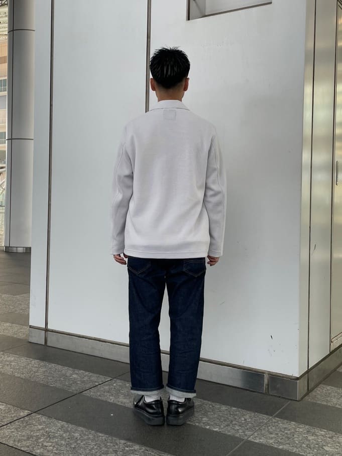 加藤裕樹さんの「TAKEO KIKUCHI｜【モンスターストレッチ】日本製 ワンウォッシュ デニムパンツ」を使ったコーディネート