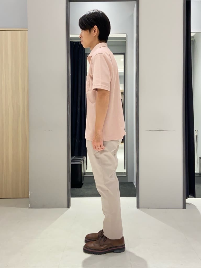 わいずみさんの「TAKEO KIKUCHI｜【抗菌防臭／9色5サイズ展開】ハニカムメランジ ポロシャツ」を使ったコーディネート