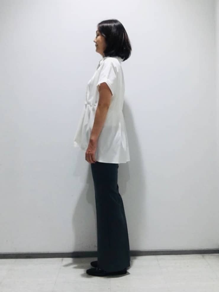 fujiさんの「INDIVI｜【日本製】ビスチェインナータンクトップ」を使ったコーディネート