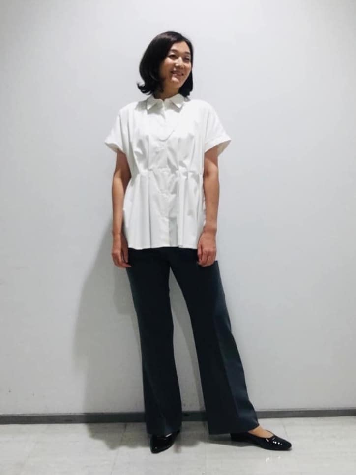 fujiさんの「INDIVI｜【日本製】ビスチェインナータンクトップ」を使ったコーディネート