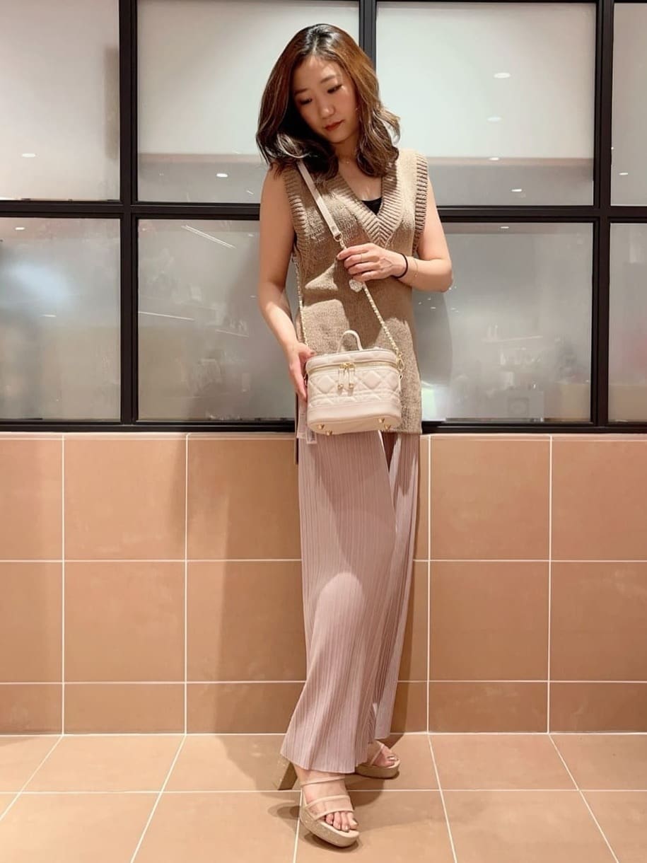 kaoriさんの「ESPERANZA｜キルティングバニティ3WAYショルダー」を使ったコーディネート