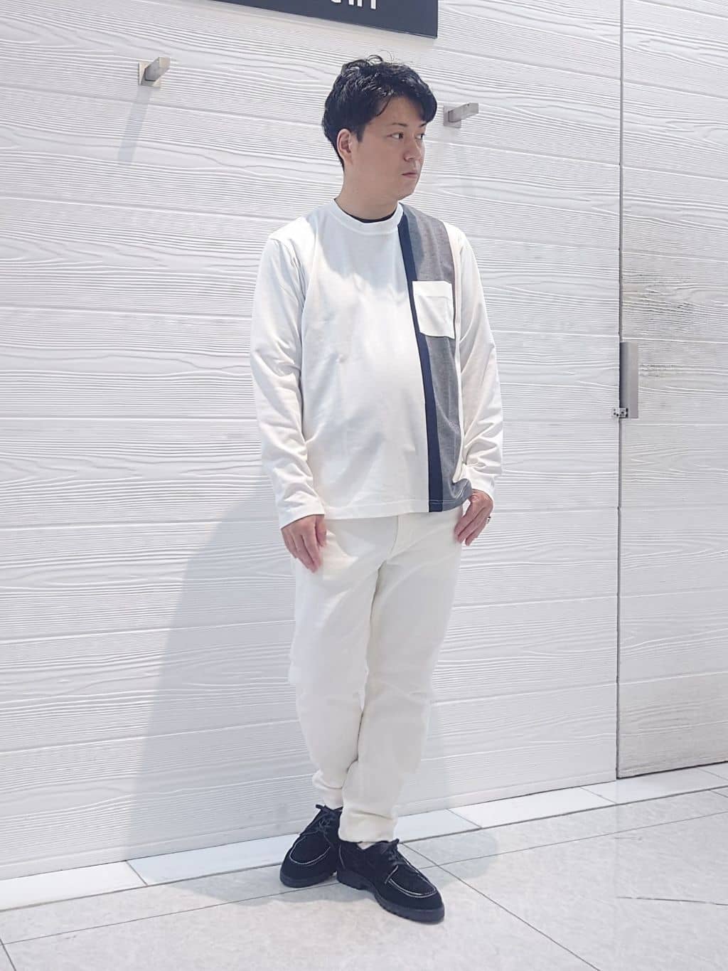 かずさんの「TAKEO KIKUCHI｜【Sサイズ～】ストレッチ デニム パンツ」を使ったコーディネート
