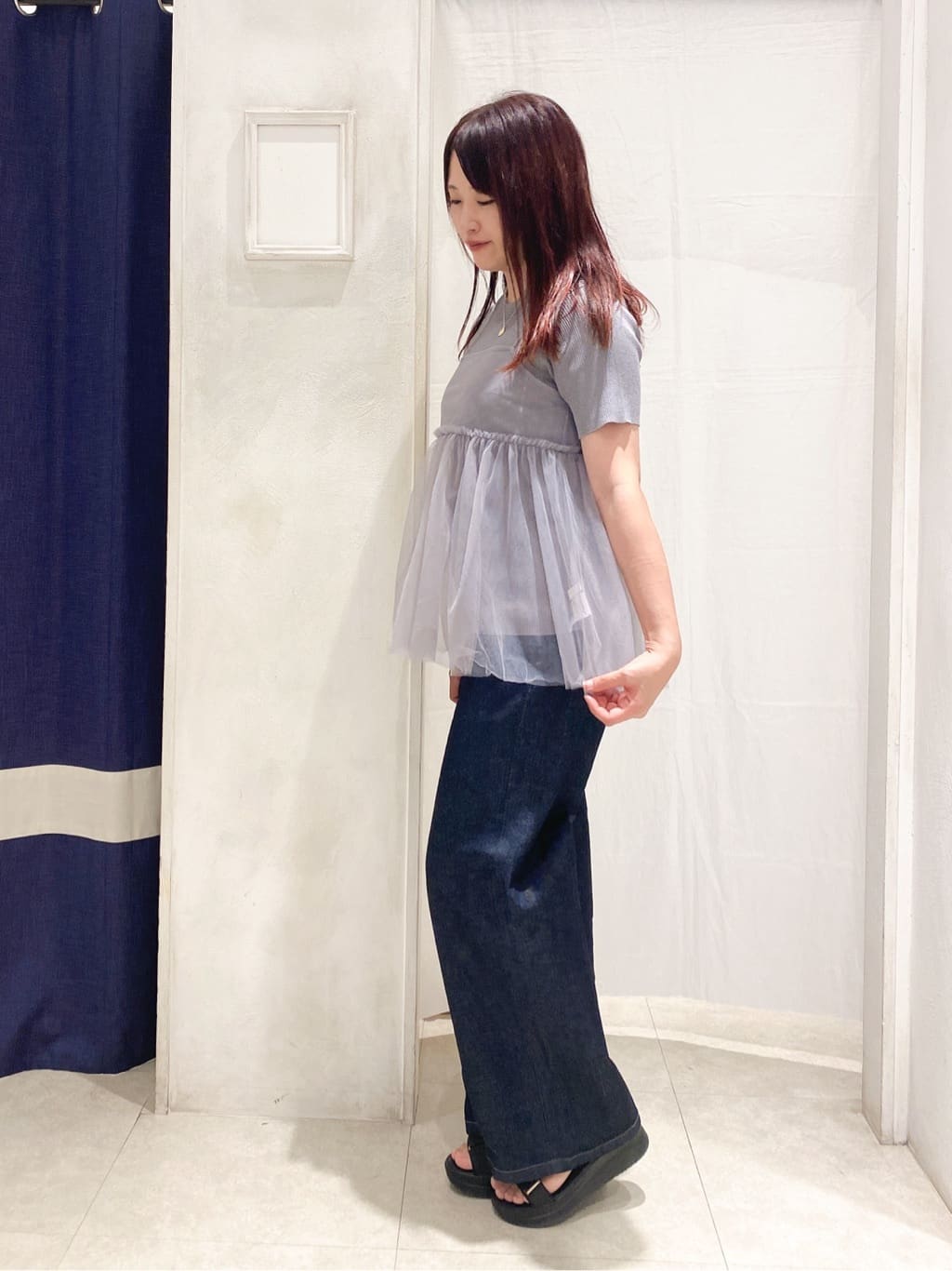 MaiMaiさんの「grove｜【SOMETHING&times;grove別注】LISAWIDE DENIM PANTS」を使ったコーディネート