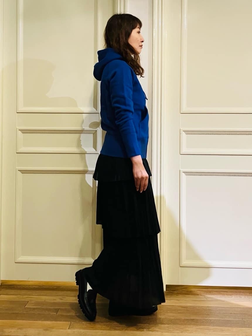 TSUKUIさんの「DRESSTERIOR｜デキシー吊裏毛ジップアップパーカ」を使ったコーディネート