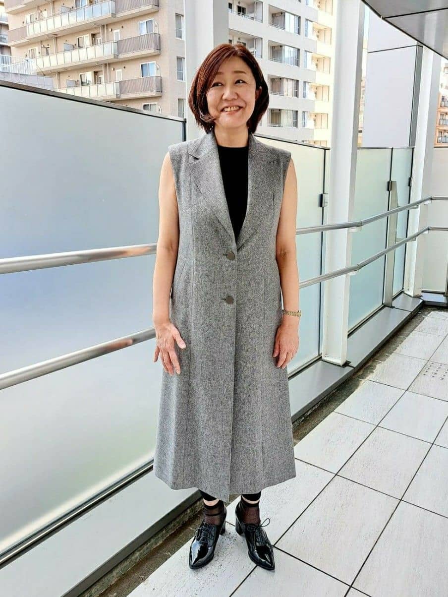 姉さんさんの「UNTITLED｜【洗える通勤スーツ】レジェールギャバ ストレッチテーパードパンツ」を使ったコーディネート