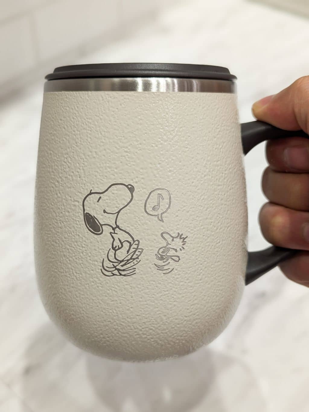 シモさんの「212 KITCHEN STORE｜PEANUTS 蓋つきステンレスマグ Short ECUR ＜BRUNO ブルーノ＞」を使ったコーディネート