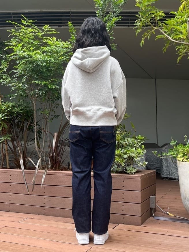 みちゃおさんの「TAKEO KIKUCHI｜【モンスターストレッチ】日本製 ワンウォッシュ デニムパンツ」を使ったコーディネート