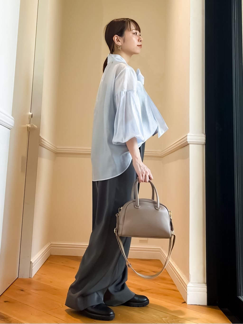 HOMMAさんの「DRESSTERIOR｜◆【ショルダー/2ＷＡＹ】ミニボストン」を使ったコーディネート