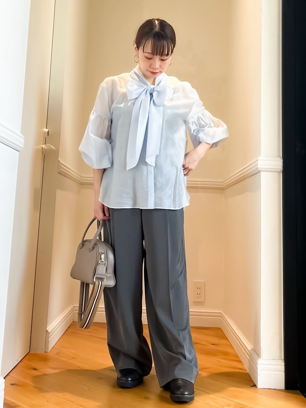 HOMMAさんの「DRESSTERIOR｜◆【ショルダー/2ＷＡＹ】ミニボストン」を使ったコーディネート