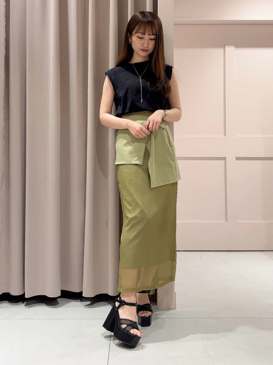 RINAさんの「ESPERANZA｜ラク盛り厚底サンダルⅢ」を使ったコーディネート