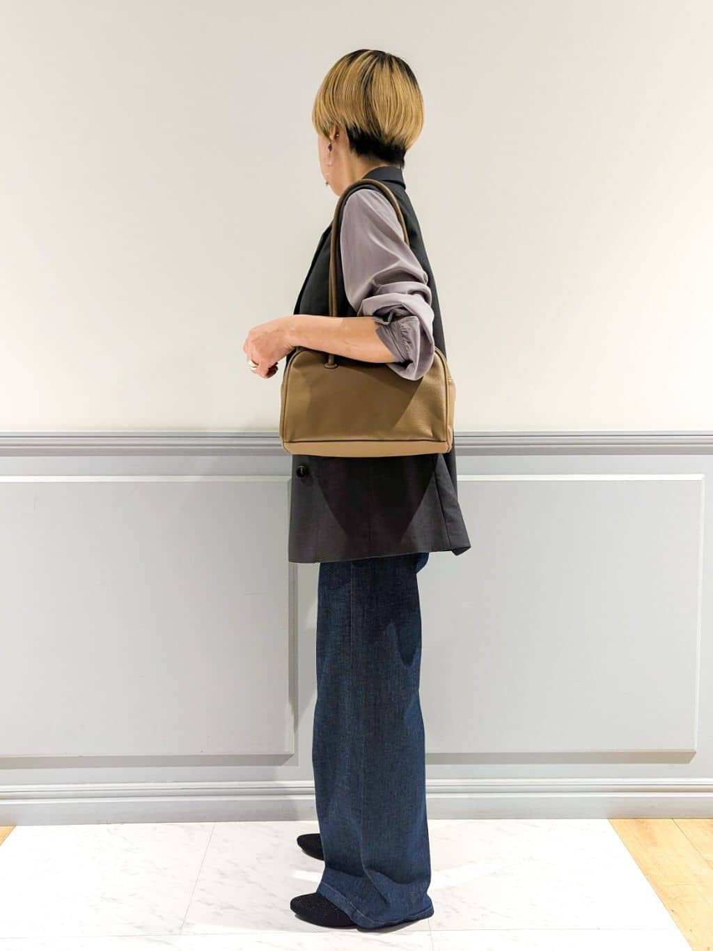 chieさんの「grove｜【SOMETHING&times;grove別注】LISAWIDE DENIM PANTS」を使ったコーディネート