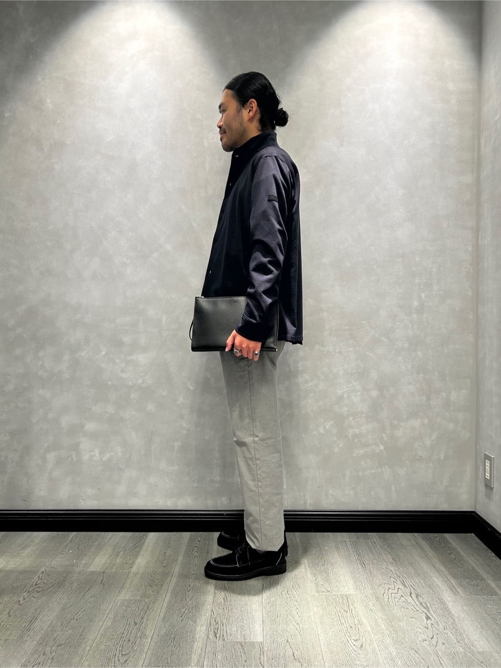 ☆さんの「TAKEO KIKUCHI｜【Made in JAPAN】播州織 ストレッチ パンツ」を使ったコーディネート