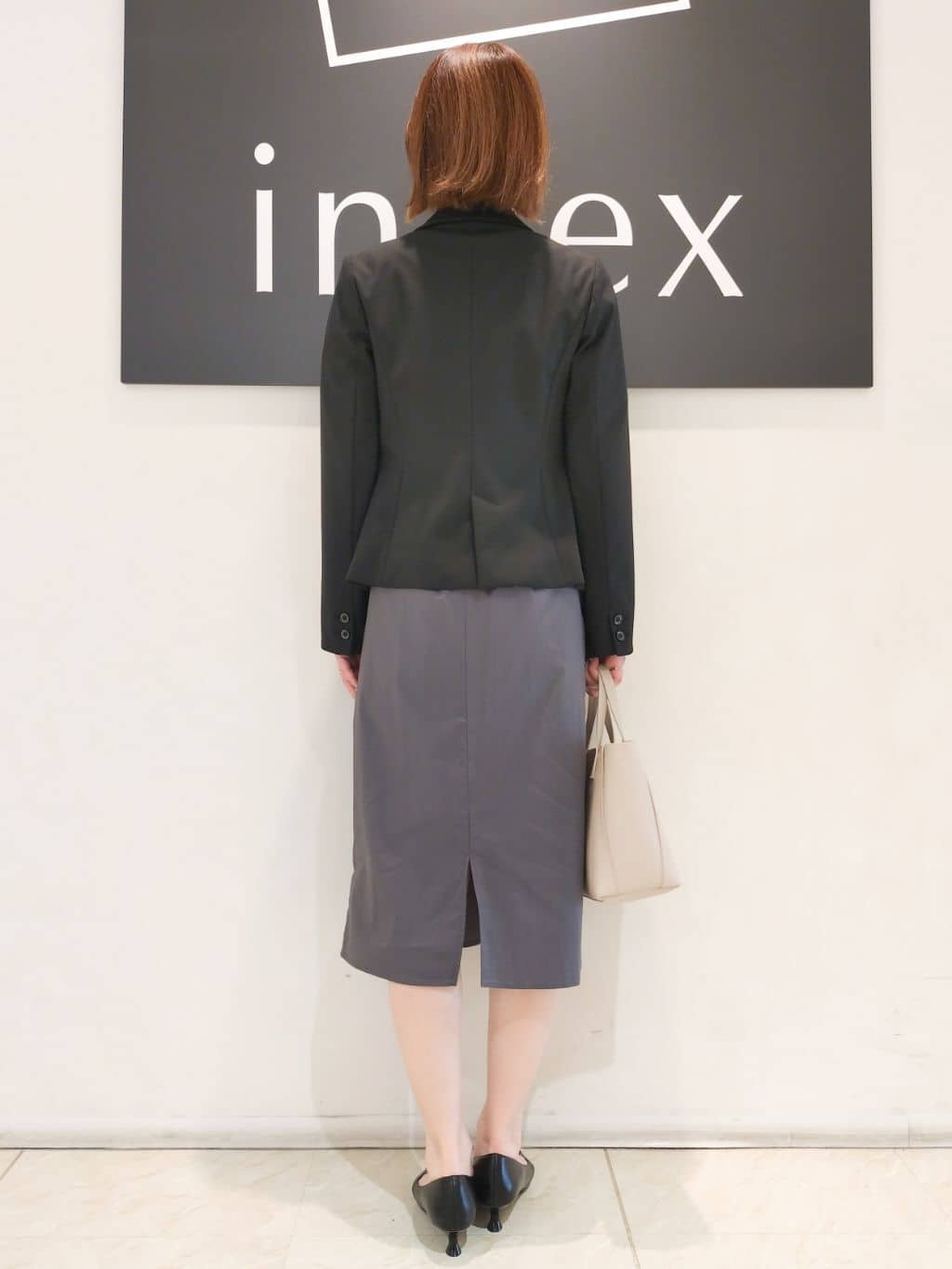n.さんの「index｜《5色展開／XS-LLサイズ》ストレッチテーラードジャケット／セットアップ対応【イージーアイロン】」を使ったコーディネート