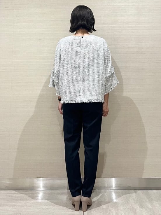 なつよさんの「UNTITLED｜【洗える通勤スーツ】レジェールギャバ ストレッチテーパードパンツ」を使ったコーディネート