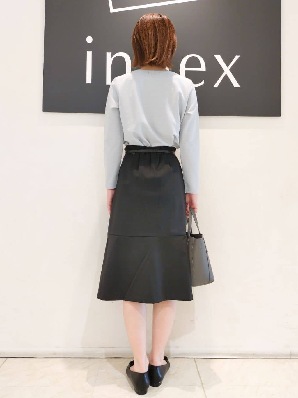 n.さんの「index｜《5色展開／S-LLサイズ》ストレッチマーメイドスカート／セットアップ対応【洗濯機洗い可／イージーケ」を使ったコーディネート
