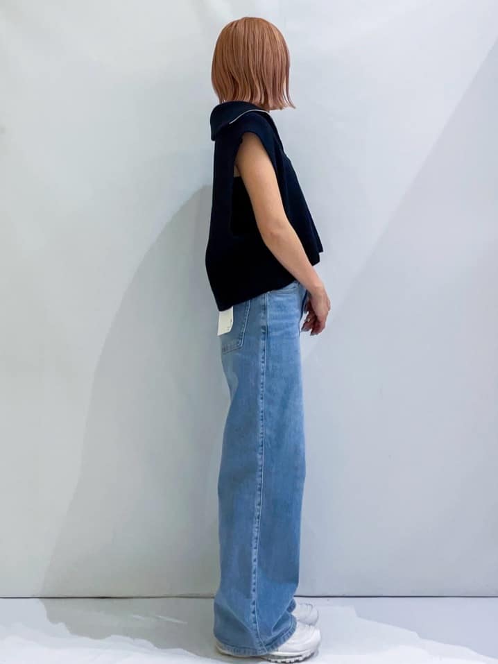 manaさんの「OPAQUE.CLIP｜リブキャミソール【洗濯機洗い可】」を使ったコーディネート