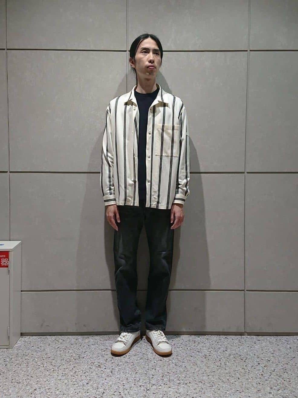 shunさんの「TAKEO KIKUCHI｜【モンスターストレッチ】日本製 ウォッシュド デニムパンツ」を使ったコーディネート