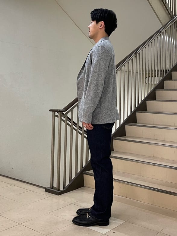 ぶうさんの「TAKEO KIKUCHI｜【モンスターストレッチ】日本製 ワンウォッシュ デニムパンツ」を使ったコーディネート