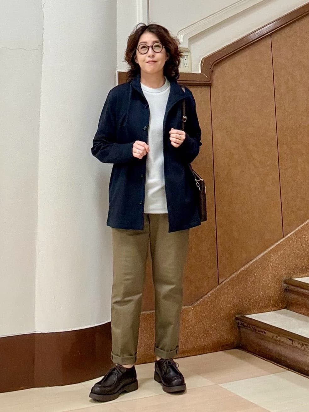 のぐみさんの「TAKEO KIKUCHI｜【オフィスカジュアル対応】ドレス チノパンツ」を使ったコーディネート