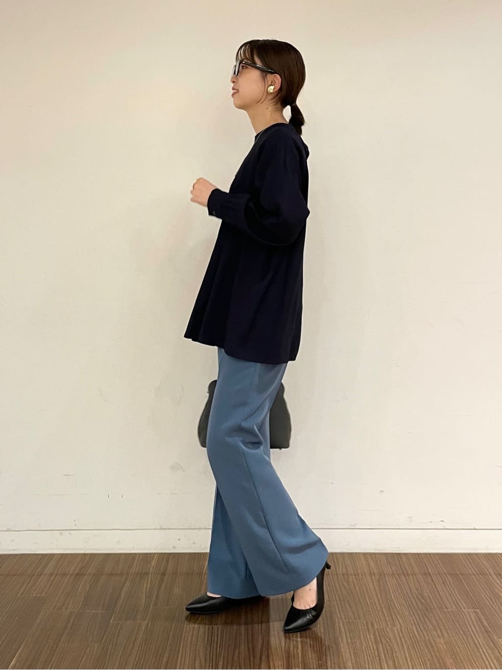 ねねさんの「INDIVI｜【セレモニーにおすすめ！】パール調トップネックレス」を使ったコーディネート