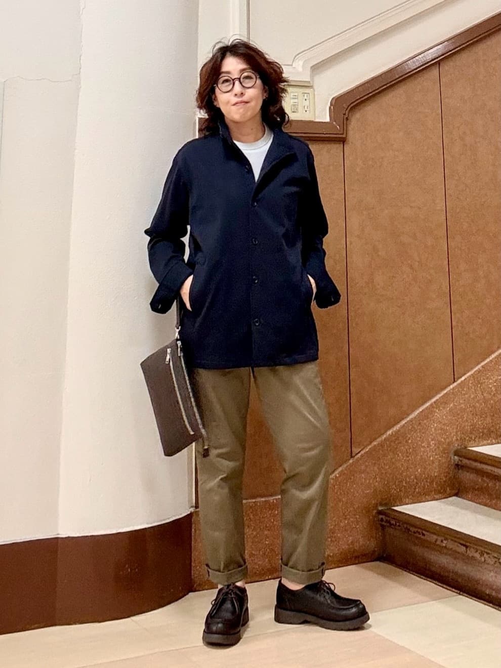 のぐみさんの「TAKEO KIKUCHI｜【オフィスカジュアル対応】ドレス チノパンツ」を使ったコーディネート