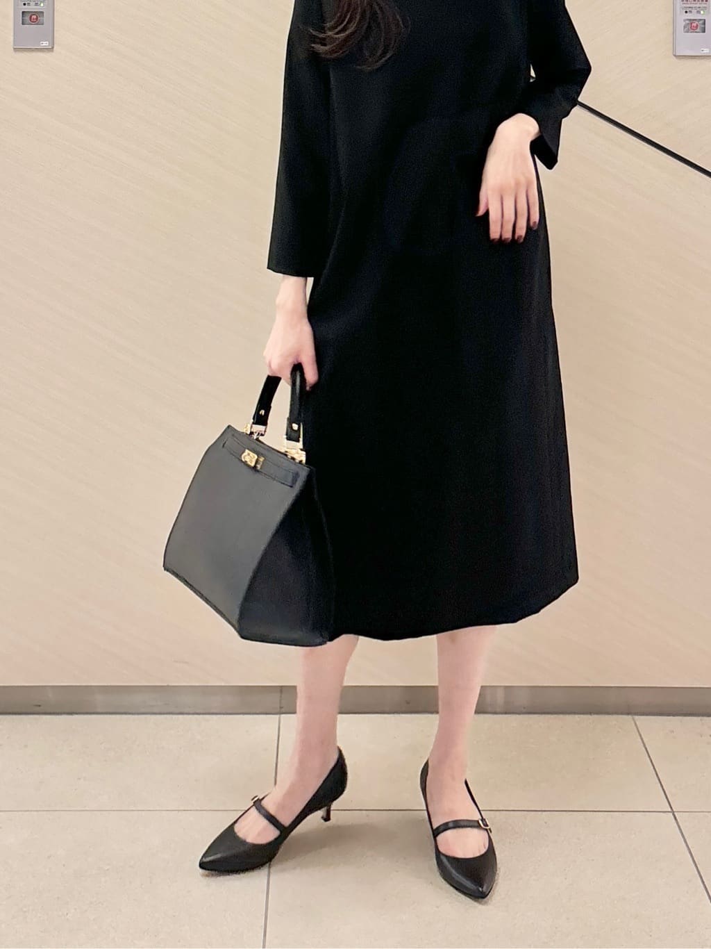 清水夏姫さんの「DRESSTERIOR｜【セットアップ可】ブラックフォーマルワンピース」を使ったコーディネート