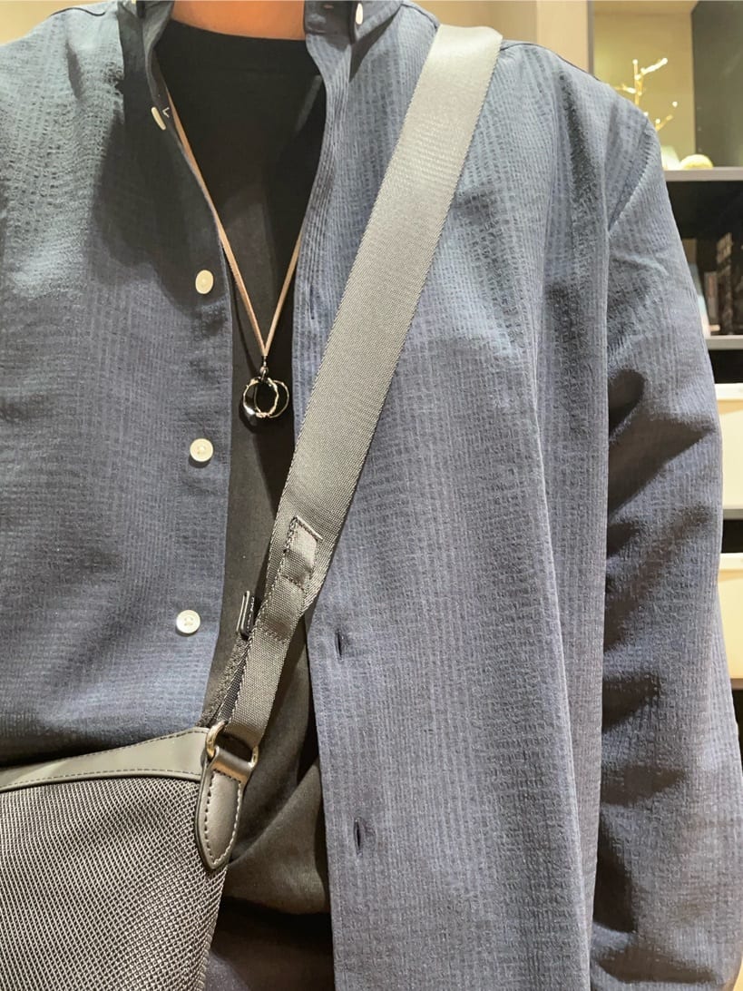 IMAIさんの「TAKEO KIKUCHI｜DROP リングネックレス」を使ったコーディネート