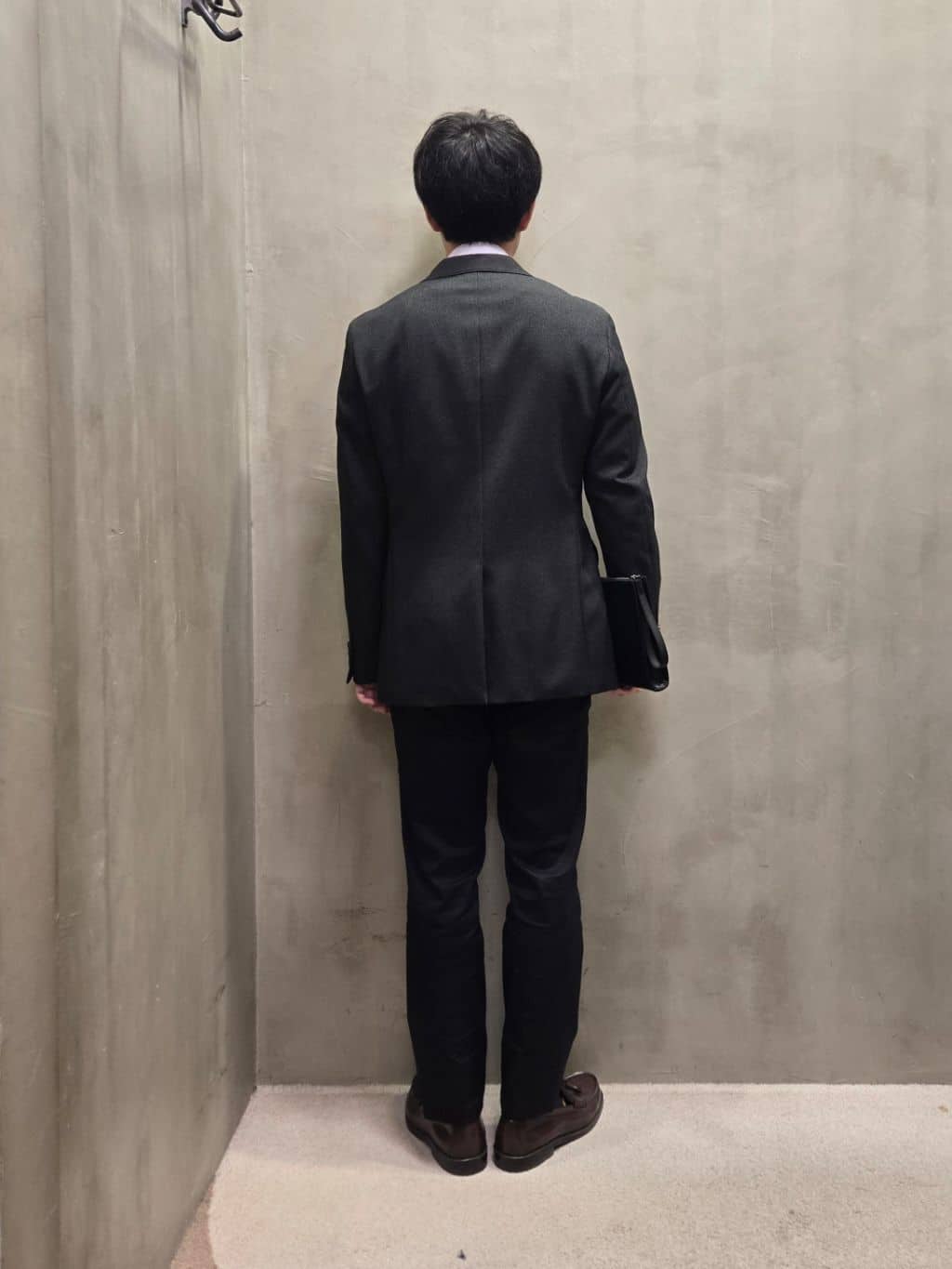 白木駆さんの「TAKEO KIKUCHI｜【Made in JAPAN】市松紋 ドレスシャツ」を使ったコーディネート