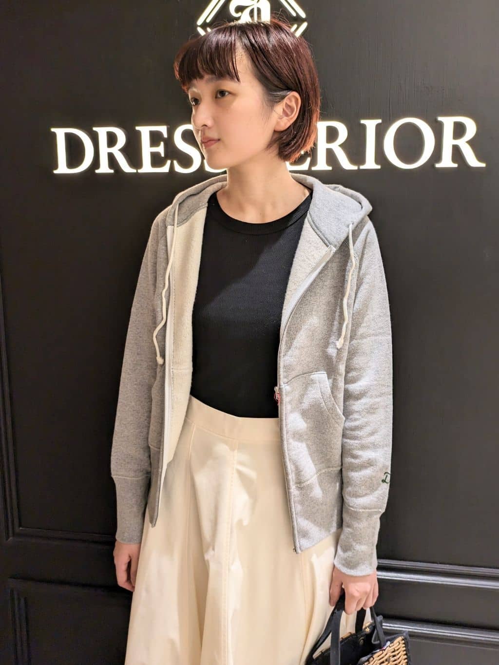 saoriさんの「DRESSTERIOR｜デキシー吊裏毛ジップアップパーカ」を使ったコーディネート