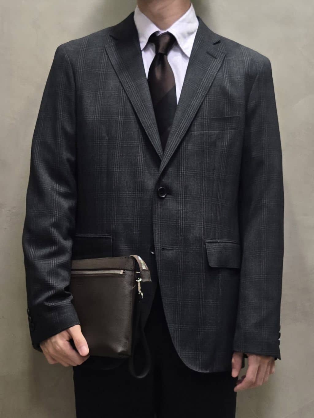 白木駆さんの「TAKEO KIKUCHI｜【Made in JAPAN】市松紋 ドレスシャツ」を使ったコーディネート