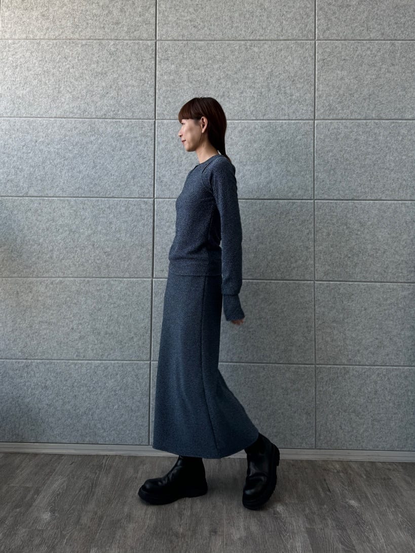 designer yukaさんの「CODE A｜lame skirt」を使ったコーディネート