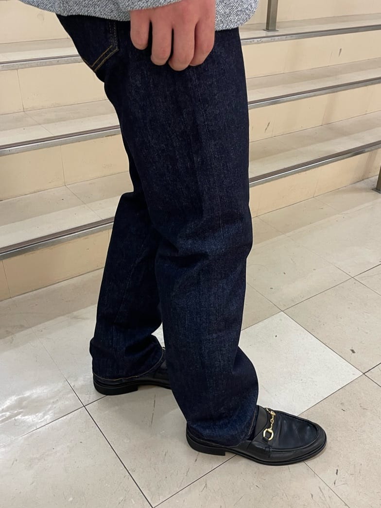 ぶうさんの「TAKEO KIKUCHI｜【モンスターストレッチ】日本製 ワンウォッシュ デニムパンツ」を使ったコーディネート