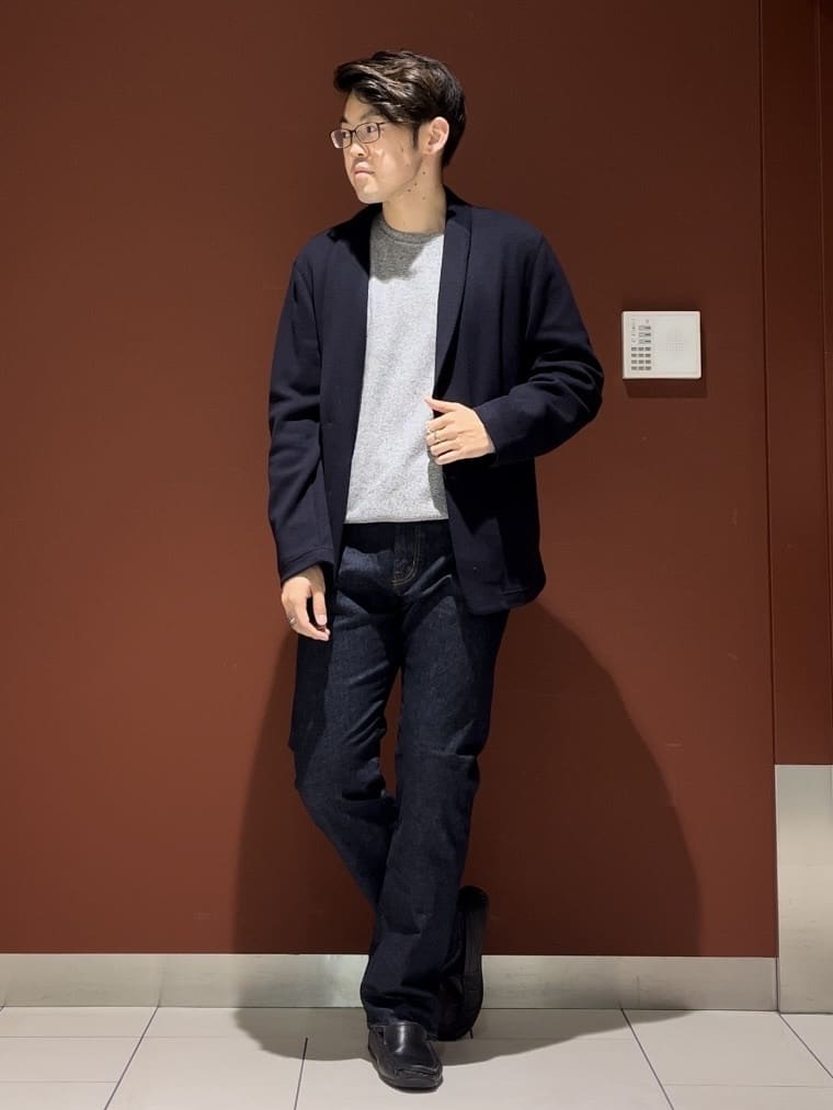 ジュンさんの「TAKEO KIKUCHI｜【モンスターストレッチ】日本製 ワンウォッシュ デニムパンツ」を使ったコーディネート