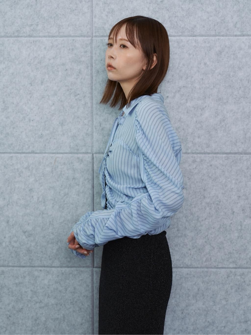 harekoさんの「CODE A｜lame skirt」を使ったコーディネート