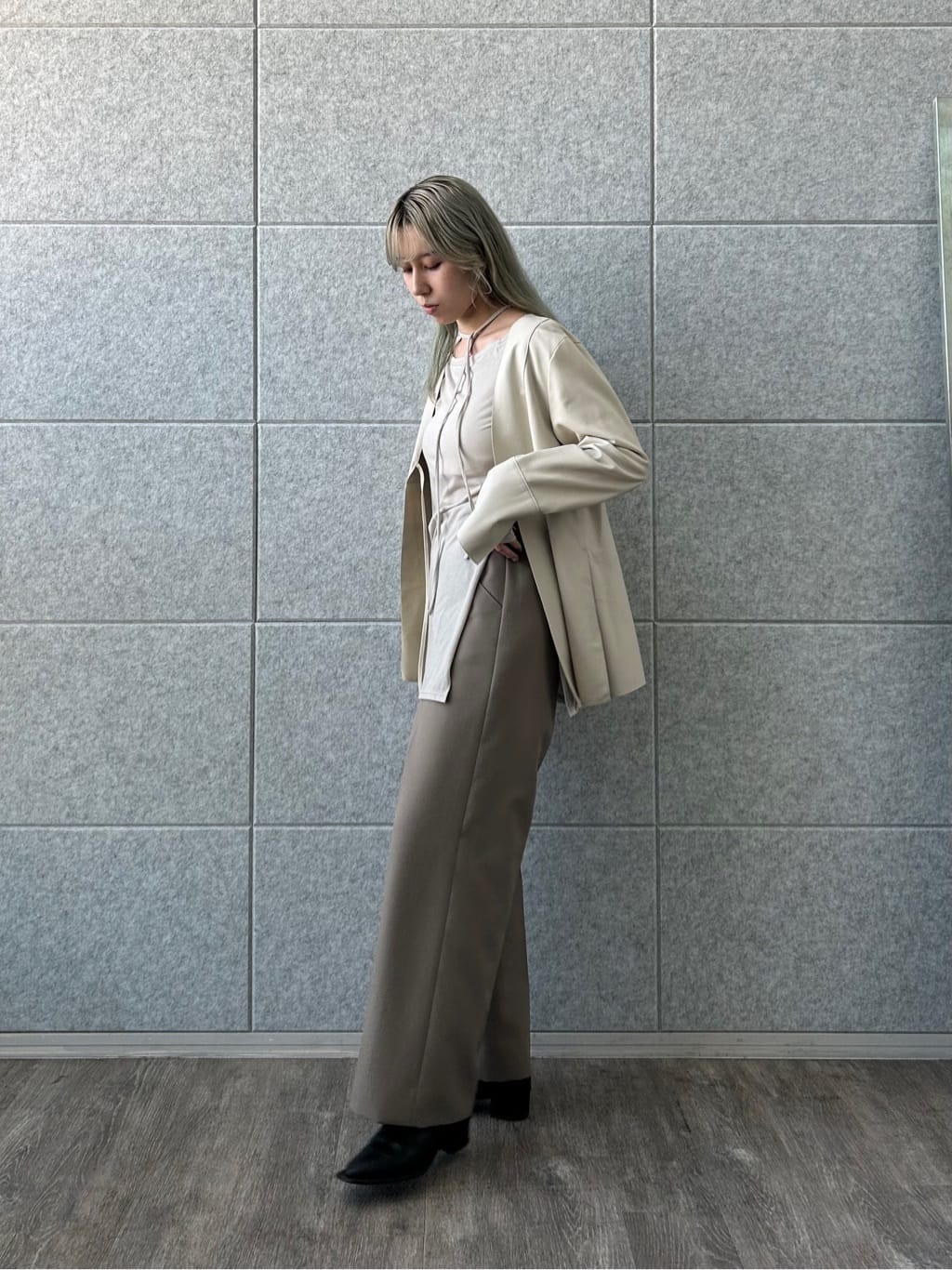 honoka Aさんの「CODE A｜off－shoulder jersey top」を使ったコーディネート