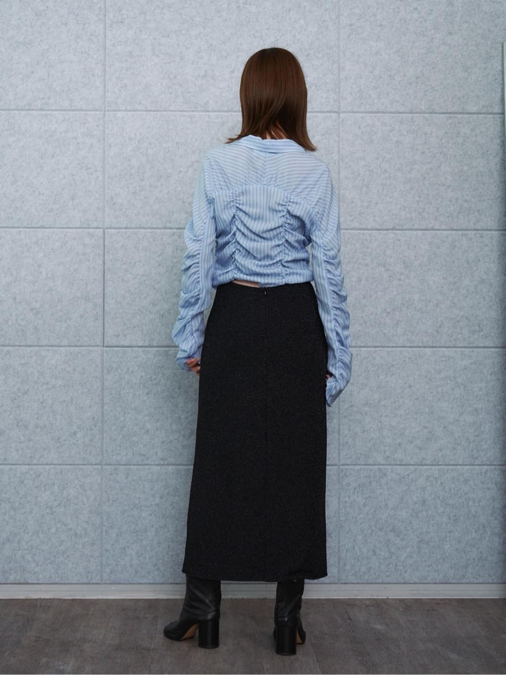 harekoさんの「CODE A｜lame skirt」を使ったコーディネート