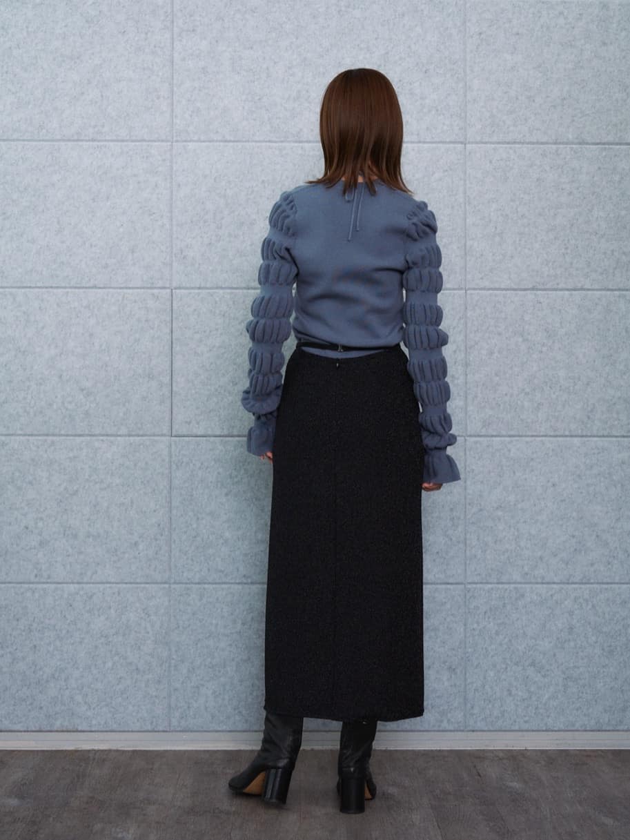 harekoさんの「CODE A｜gathered sleeves knit」を使ったコーディネート