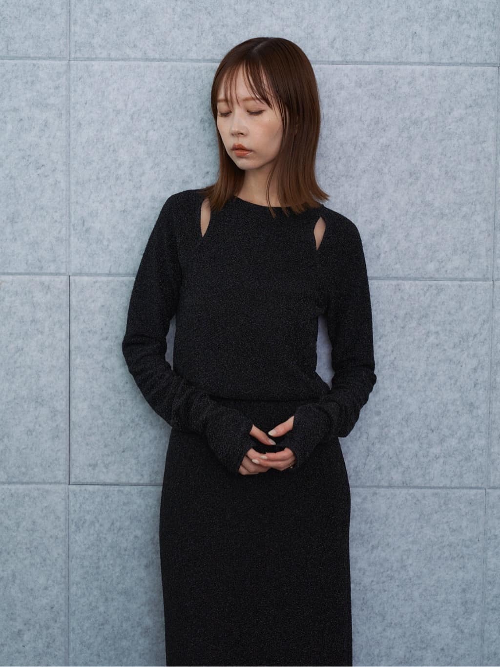 harekoさんの「CODE A｜lame skirt」を使ったコーディネート