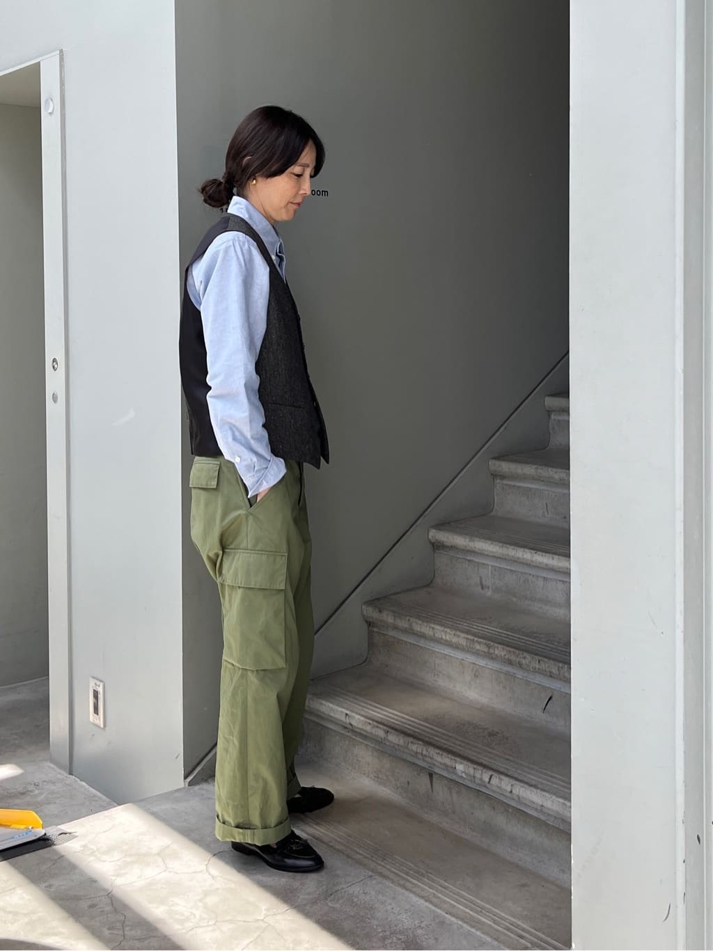神野（jinno）さんの「TAKEO KIKUCHI｜【Sサイズ～】ラスタウォーカー ボタンダウンシャツ」を使ったコーディネート