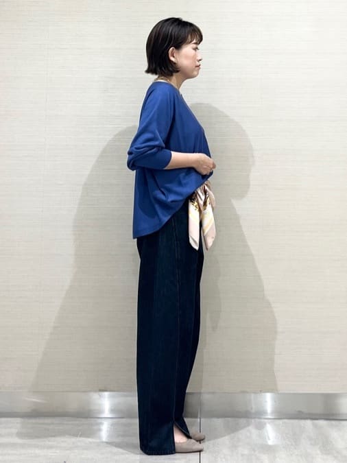 なつよさんの「UNTITLED｜【古畑星夏さん着用】トルソープリントスカーフ」を使ったコーディネート